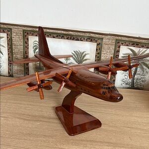 C130 Hercules Wooden Airplane Model Aircraft
